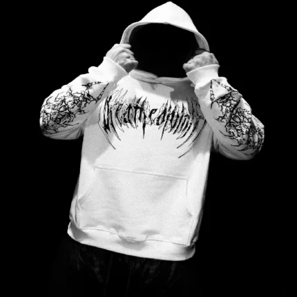 Dragon Soul Oversized Pullover Hoodie [DIVINE WHITE]